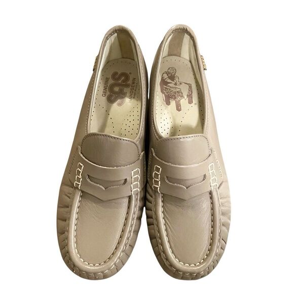 SAS Classic Moc Toe Penny Loafer Mocha Leather in Size 6.5 - Picture 3 of 10